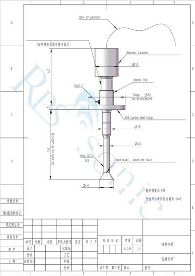 เครื่องฉีดน้ำอัลตราโซนิคแบบสเปรย์กว้าง